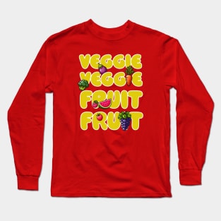 Veggie Veggie Fruit Fruit V2 Long Sleeve T-Shirt